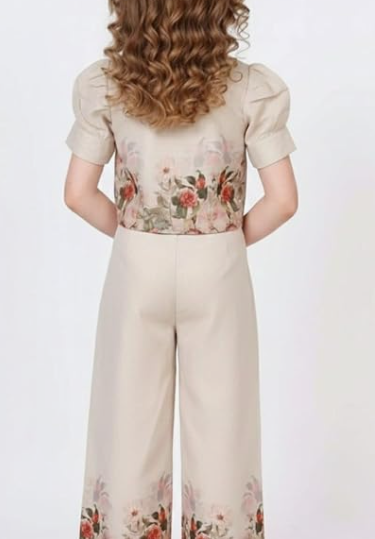 BLOOD PANTHER Girls Floral Printed Co-Ord Set thumbnail 3
